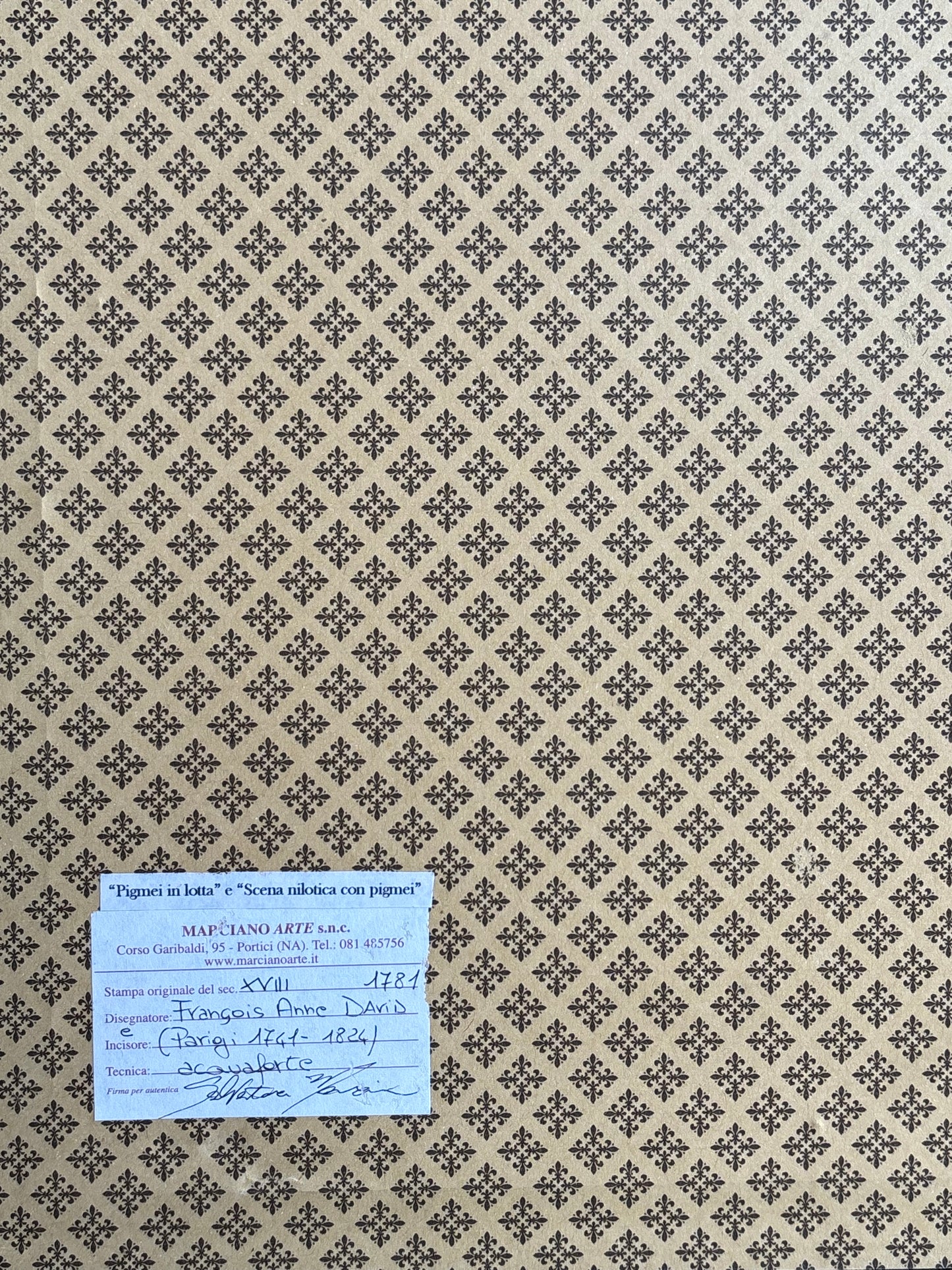 Stampa di acquaforte antica