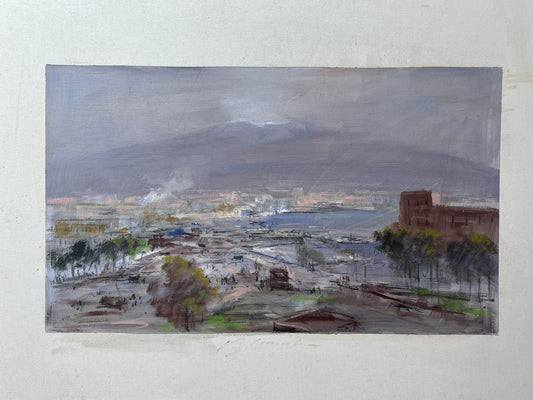 Quadro -Napoli Panorama- Vincenzo Laricchia- dipinto a olio su tela