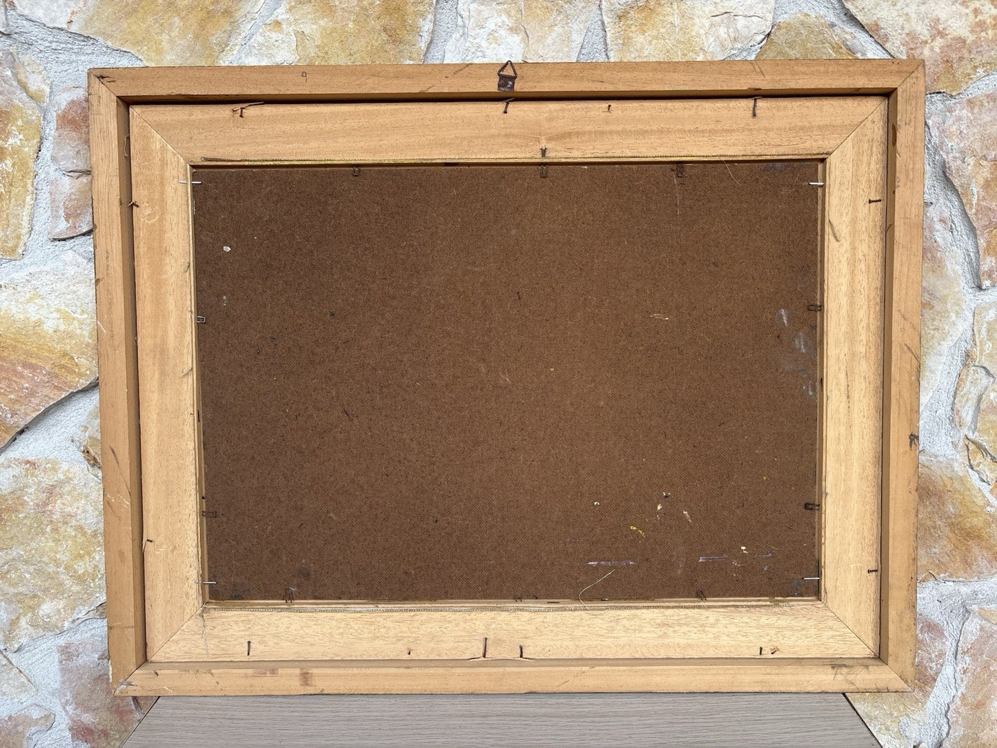 Quadro -Marina Con Pescatore- dipinto a olio