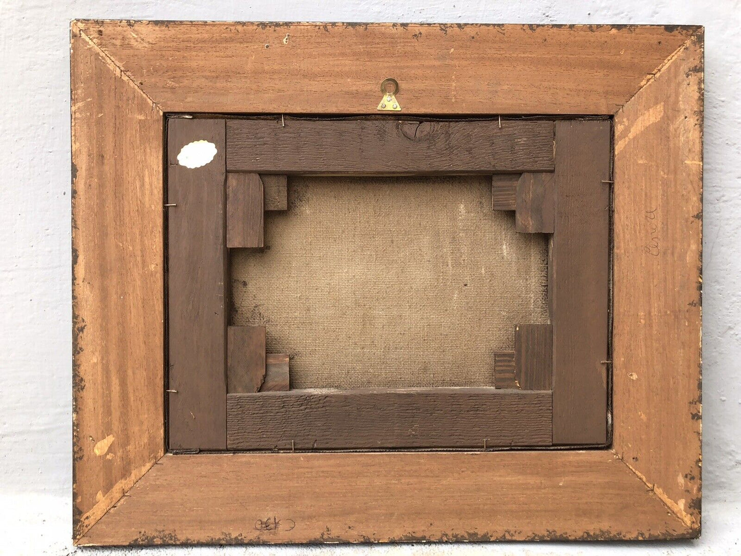Quadro vintage -Riproduzione Scuola Di Posillipo- dipinto a olio su tela