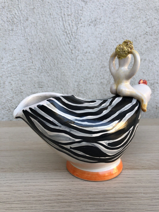 Scultura Vaso Vintage In Ceramica