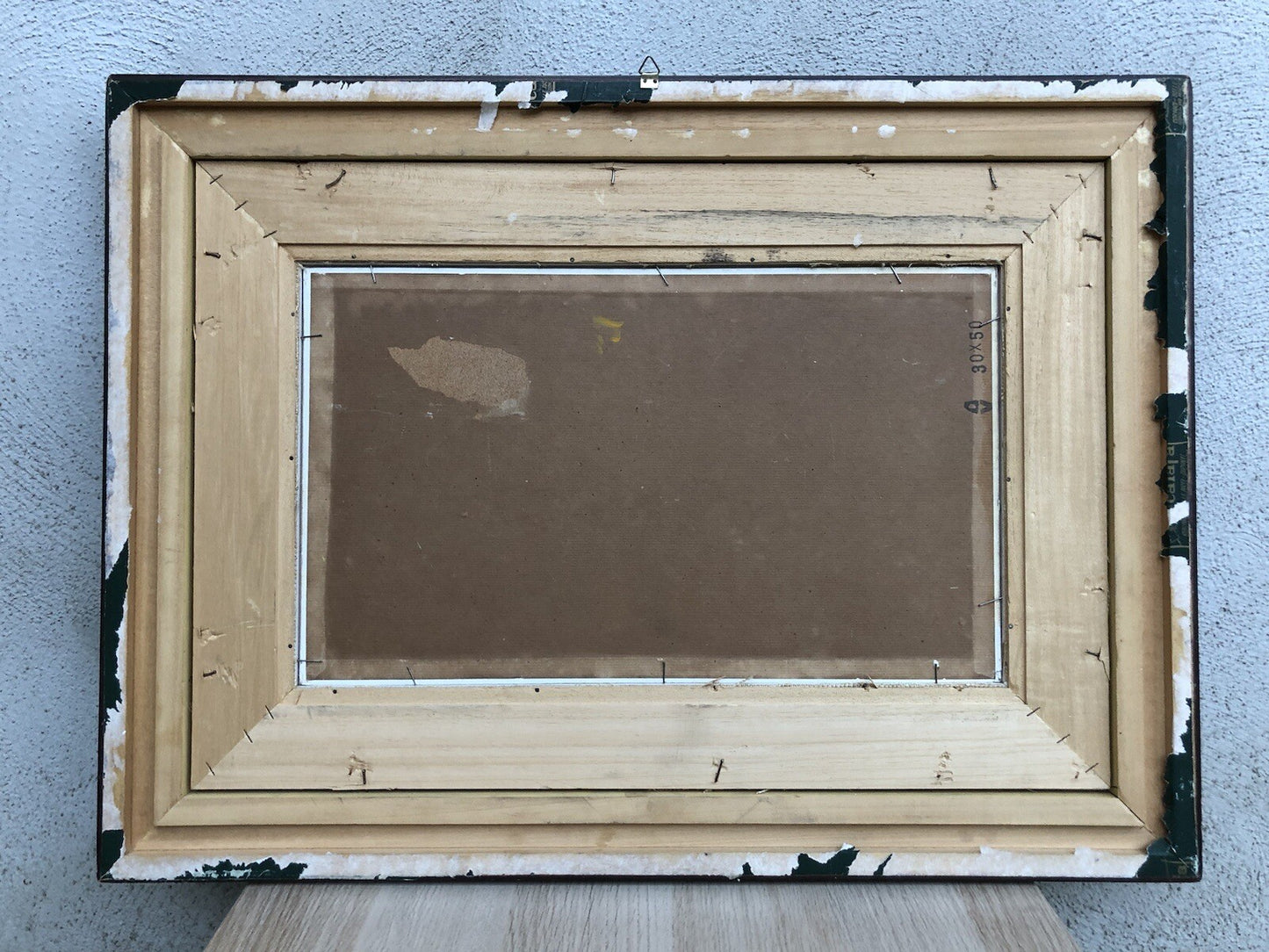 Quadro vintage -Marina Con Barche- dipinto a olio