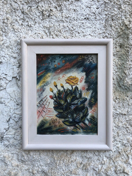 Quadro vintage -Natura Morta- dipinto a olio su tela