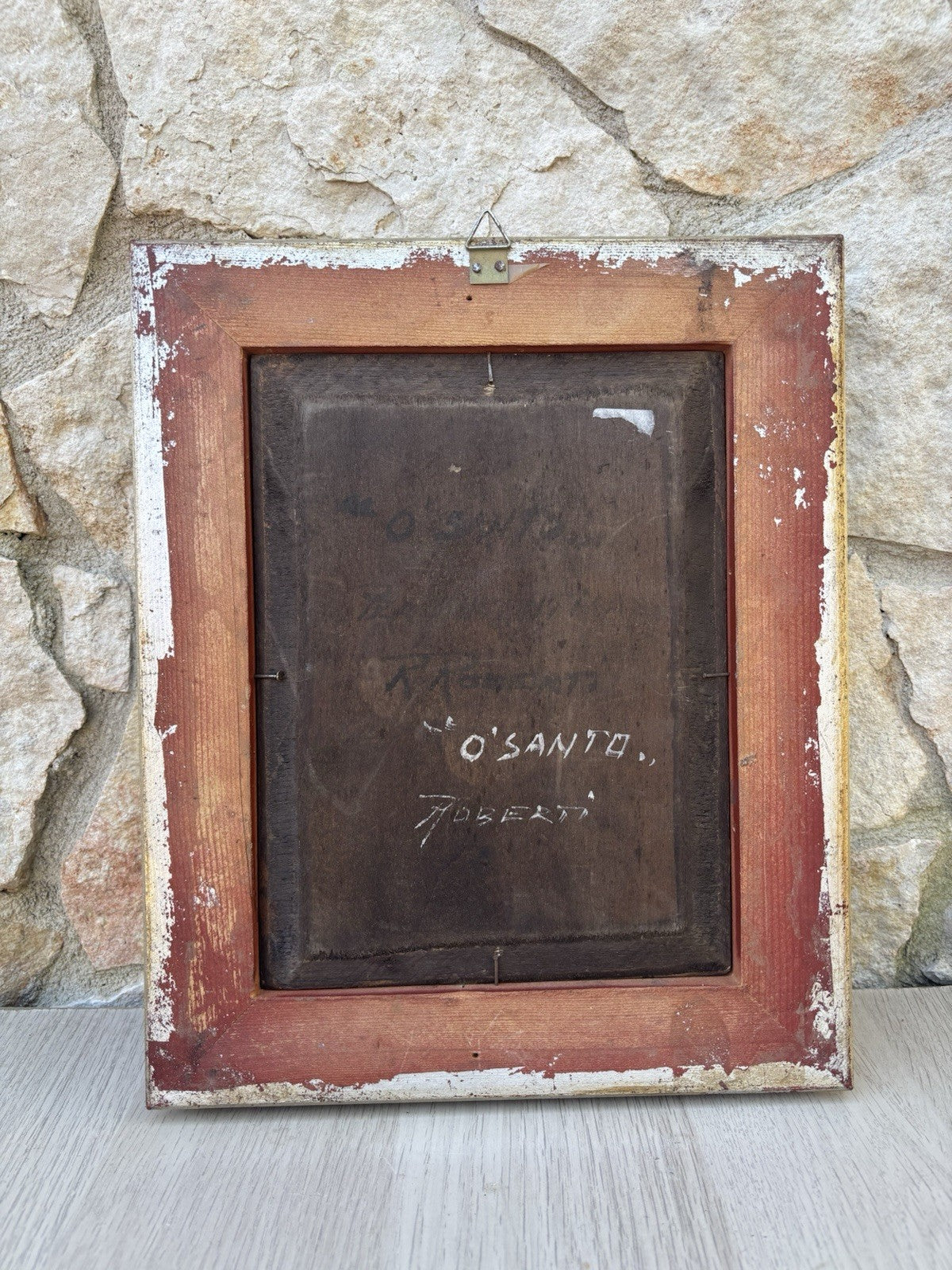 Quadro -O’Santo- Raimondo Roberti- dipinto a olio su tavola