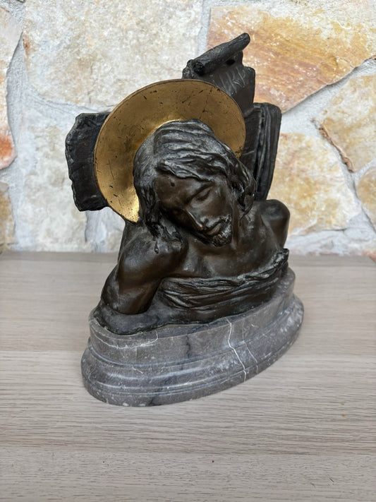 Antica Scultura In Bronzo Guido Cacciapuoti Datata 1923