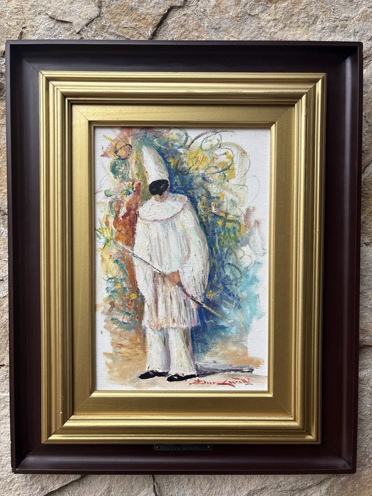 Quadro -Pulcinella- Rocco Carvelli- dipinto a olio su tela