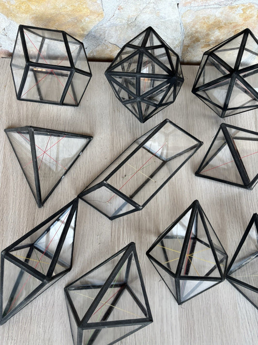 Modelli Di Forme Cristallografiche Vintage In Vetro (10)