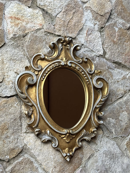 Specchio Vintage In Legno