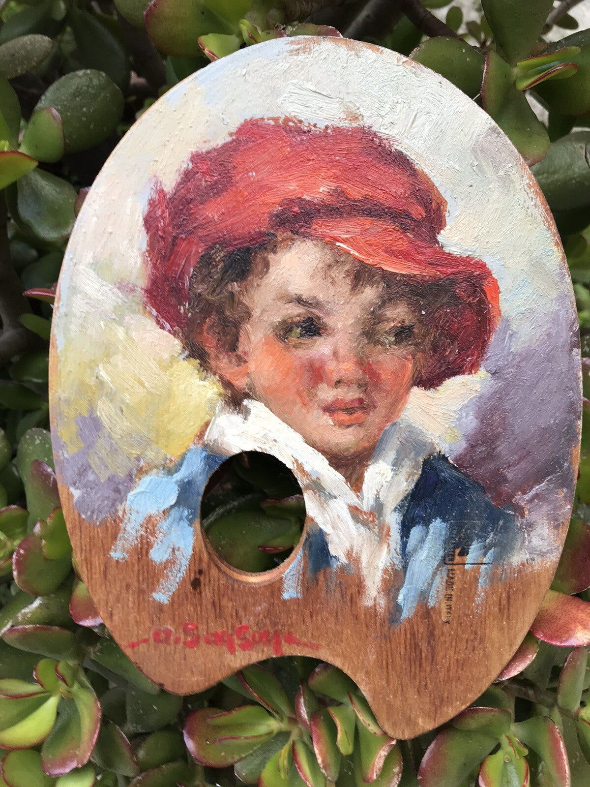 Tris Quadri Vintage Dipinti A Olio Su Tavolozza