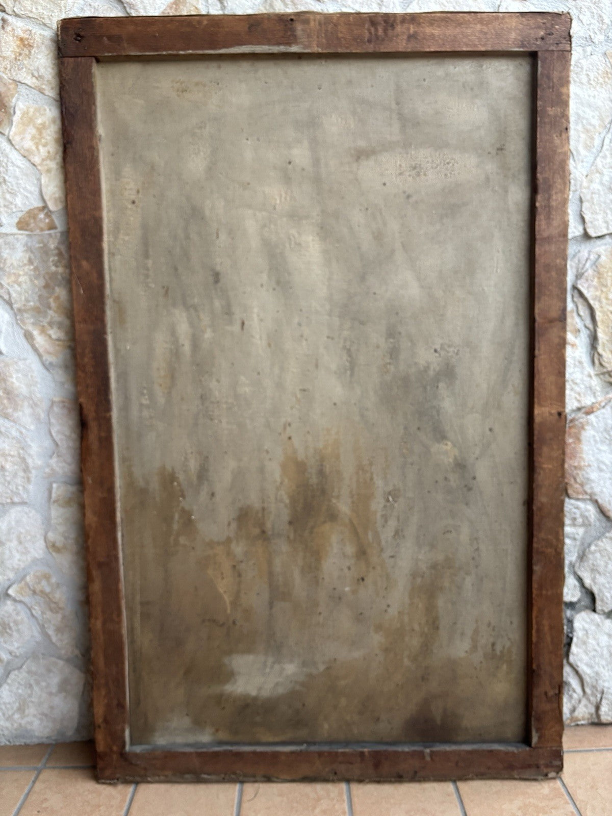 Grande quadro antico -Ritratto Di Donna- dipinto a olio su tela