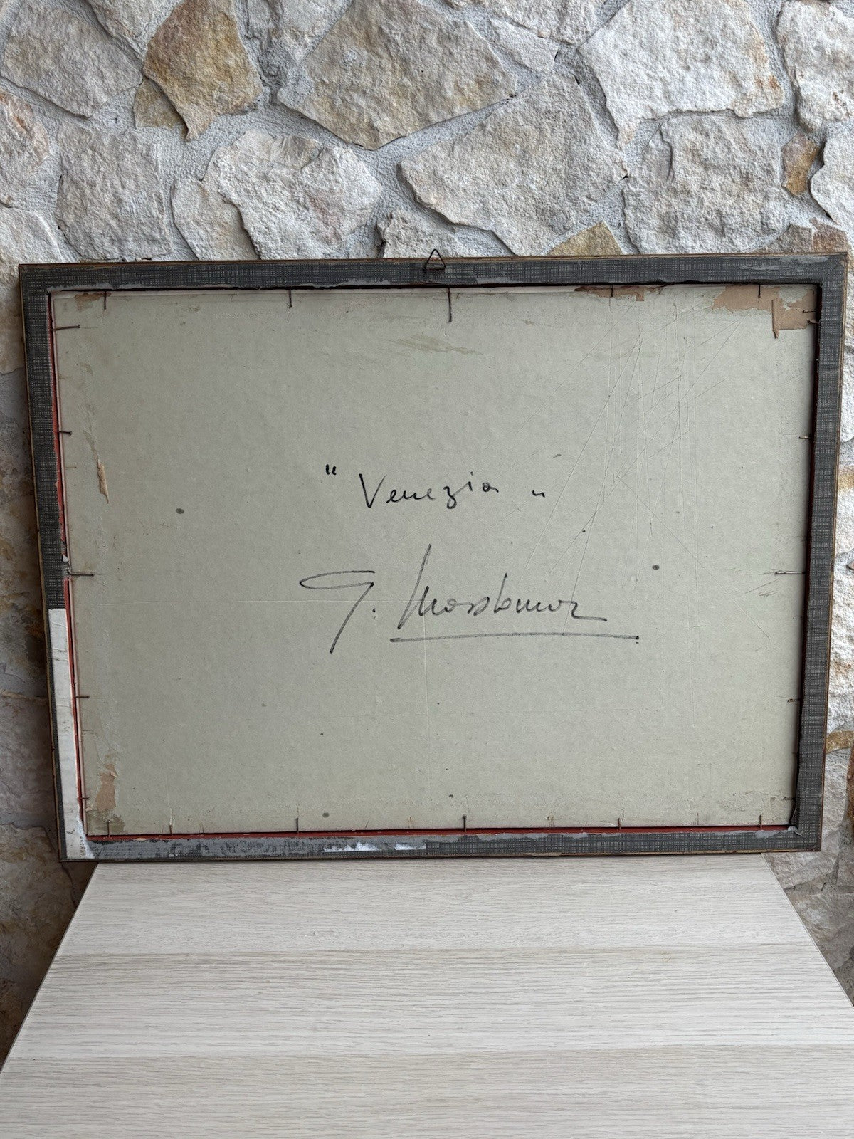 Quadro -Venezia- Giuseppe Madonna realizzato ad acquerello su carta