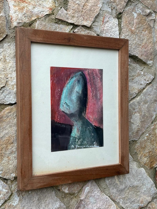 Quadro-Figura Astratta- Mario Sangiovanni tecnica mista