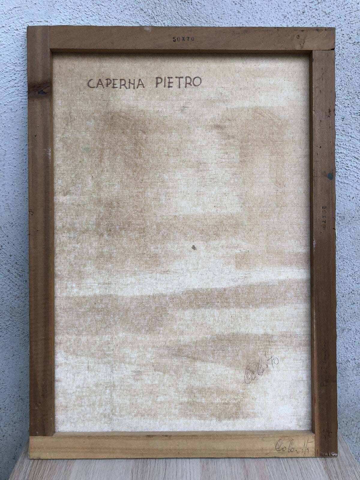 Quadro vintage -Vaso Con Fiori- dipinto a olio su tela