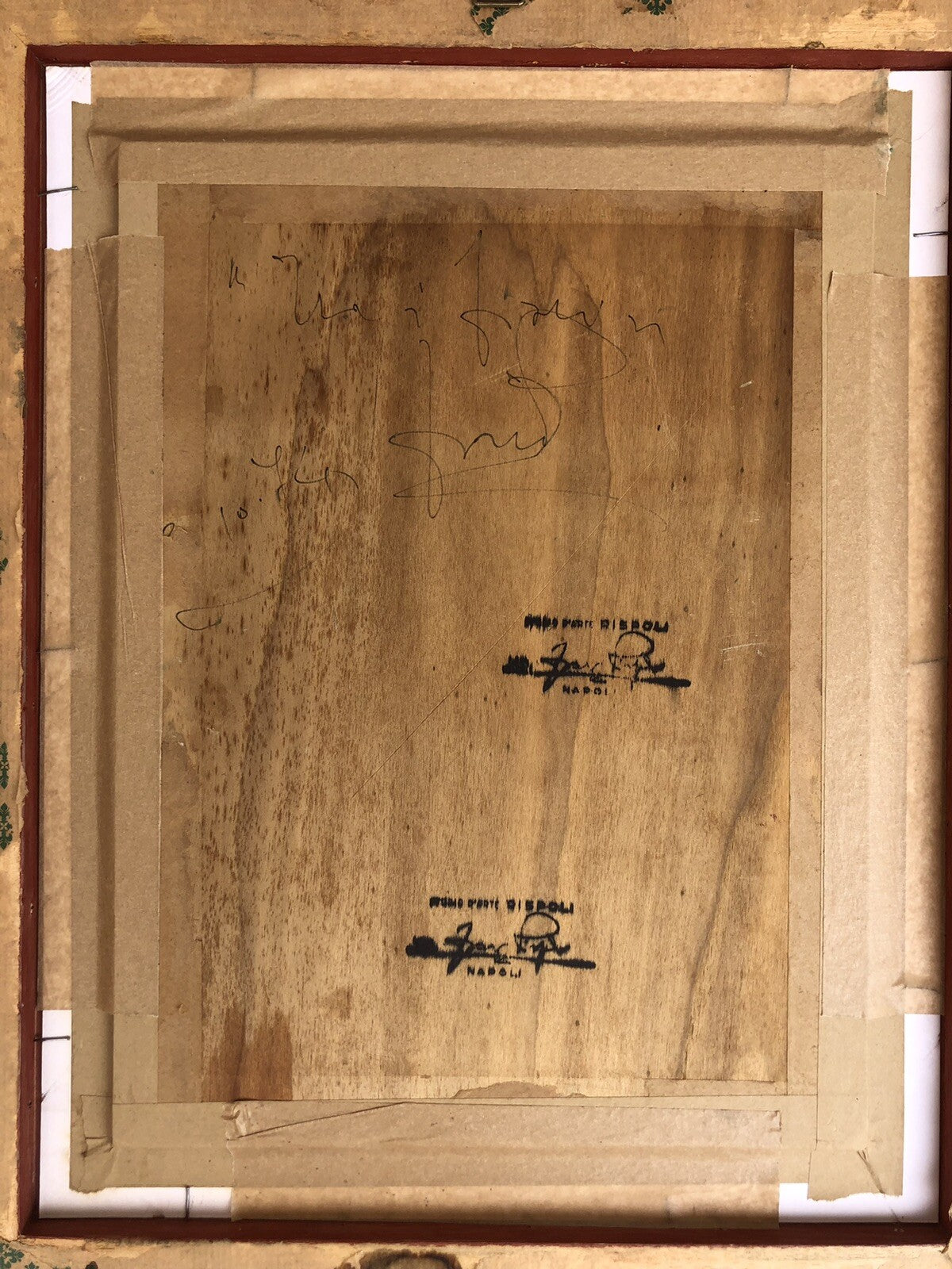 Quadro vintage -Fanciulla tra i fiori-dipinto a olio su tavola