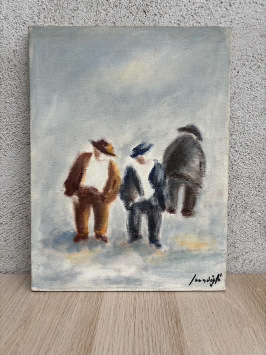 Quadro vintage -Omini- dipinto a olio su tela