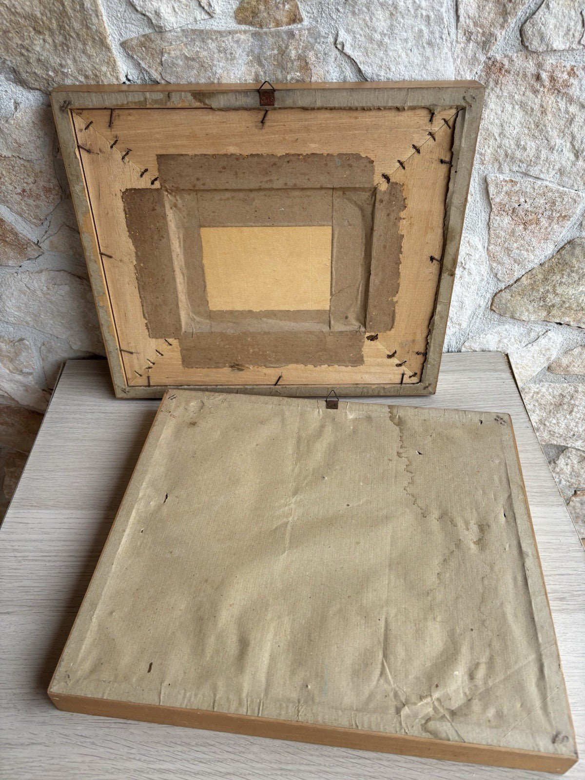 Coppia di quadri -Paesaggi- Mario Sangiovanni realizzati a tecnica mista