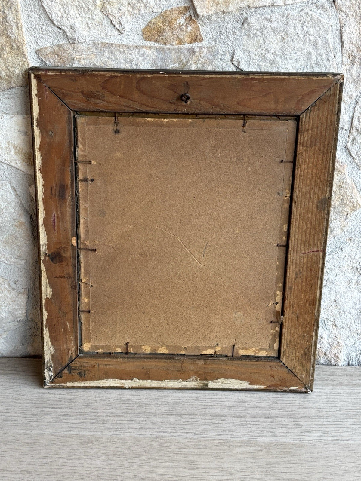 Quadro antico -Figura Gatto- pastello su carta