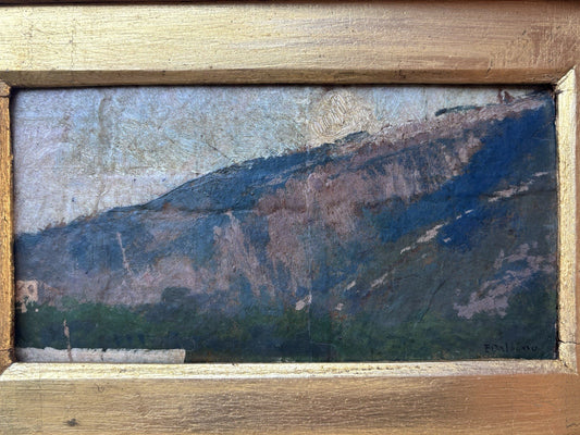 Quadro antico -Paesaggio- Edoardo Dalbono dipinto a olio