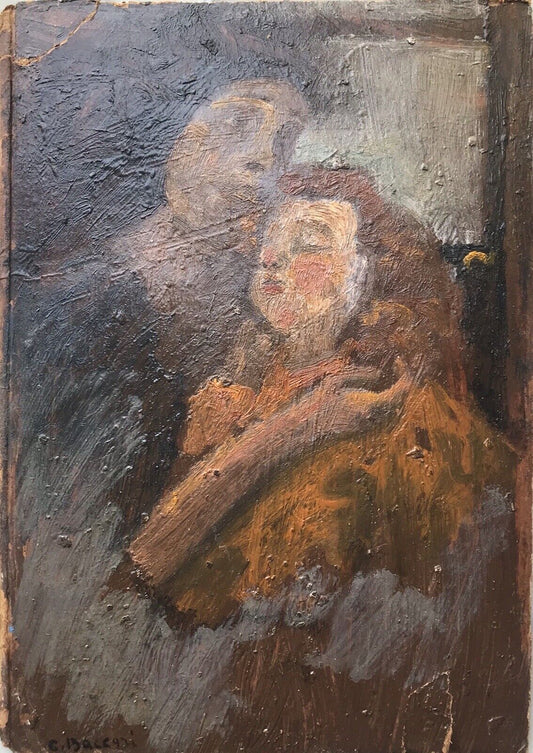 QUADRO ANTICO CARLO BACCARI DIPINTO A OLIO