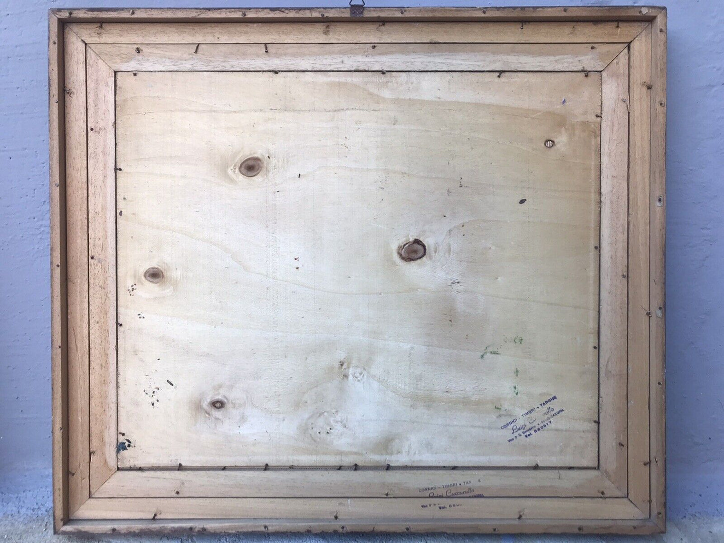 QUADRO VINTAGE -MARINA-DIPINTO A OLIO SU TAVOLETTA