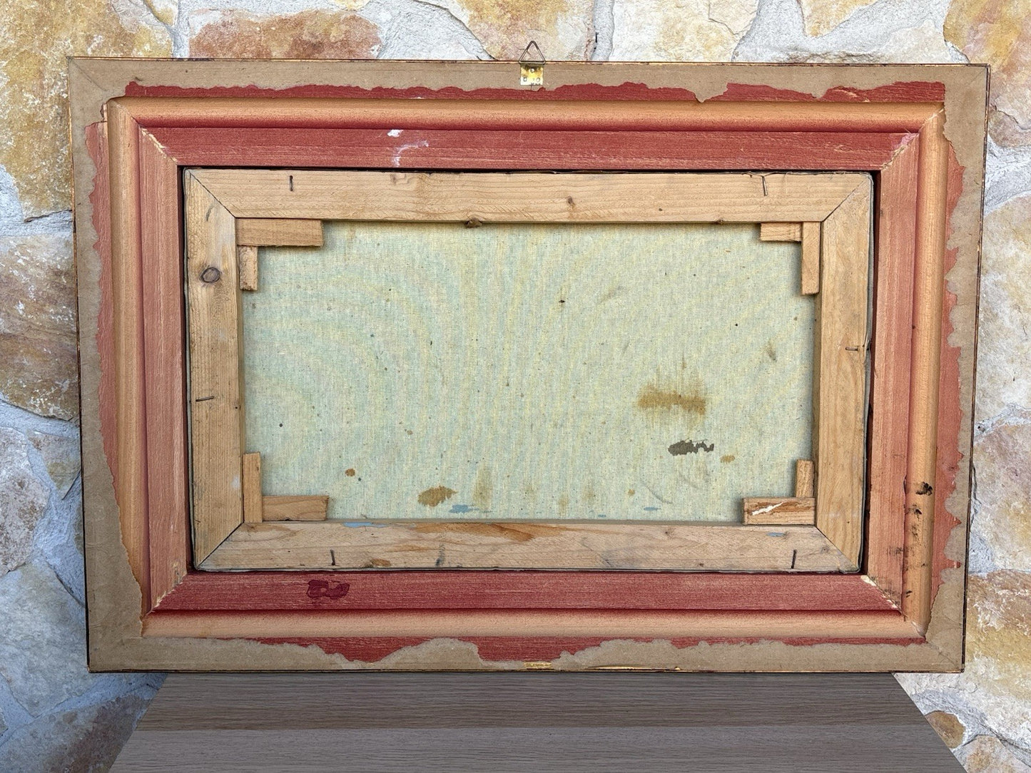 Quadro -Barche Al Porto- dipinto a olio su tela