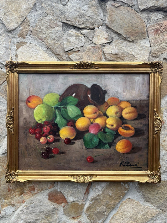 Quadro -Natura Morta- Raffaele Pucci dipinto a olio su tela