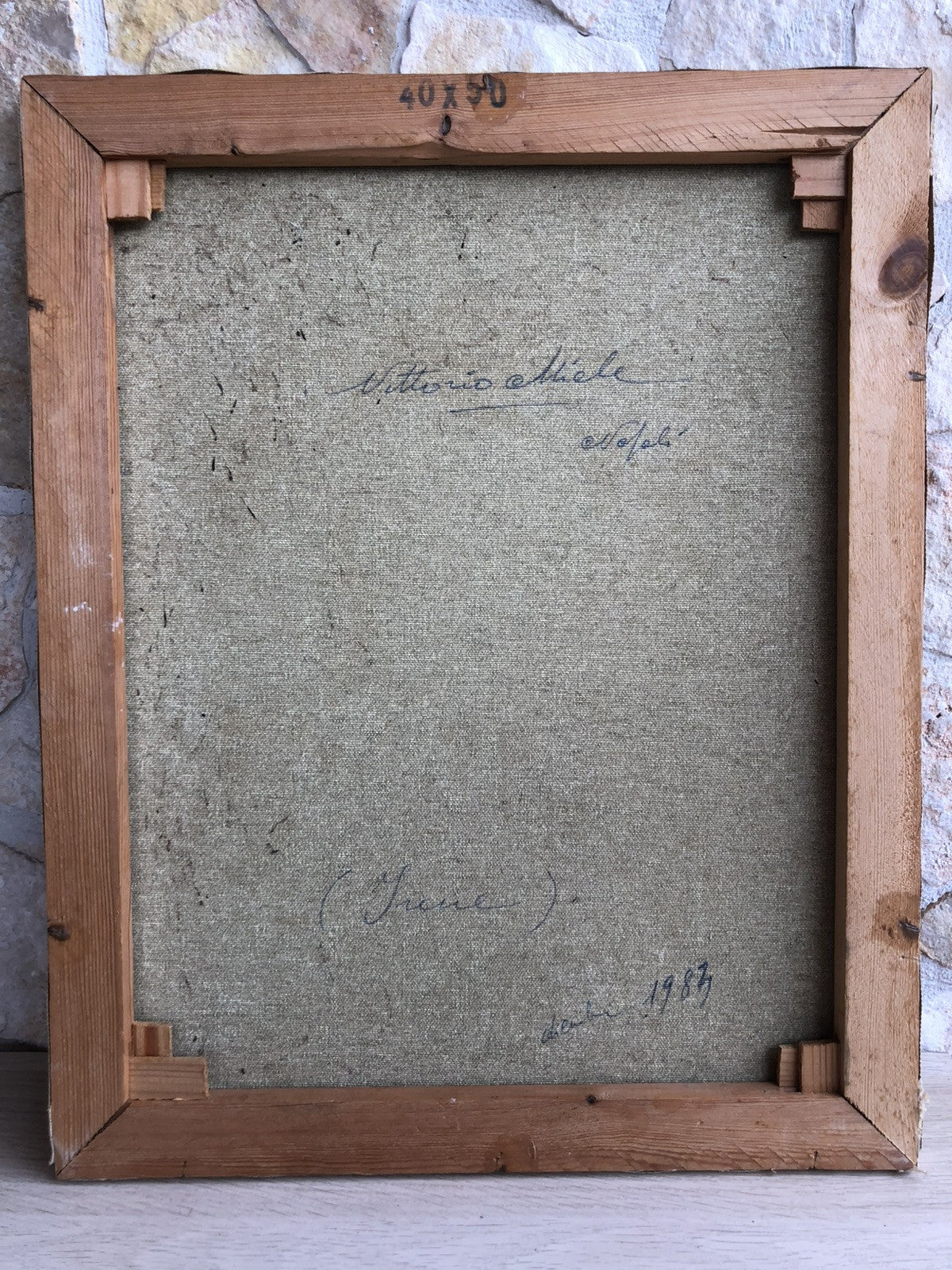 Quadro -Ragazza Con Bambola- dipinto a olio su tela