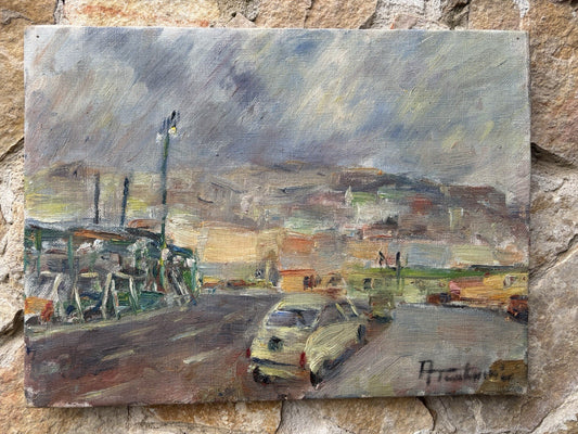 Quadro -Paesaggio- Amerigo Tamburrini dipinto a olio su tela