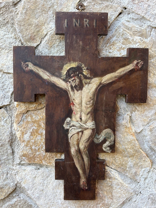 Quadro Vintage, Dipinto A Olio Su Legno