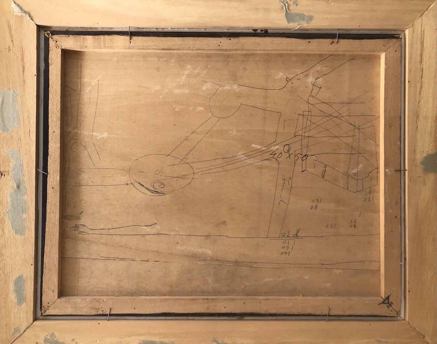 QUADRO ERRICO PLACIDO - PAESAGGIO-DIPINTO A OLIO SU TAVOLA