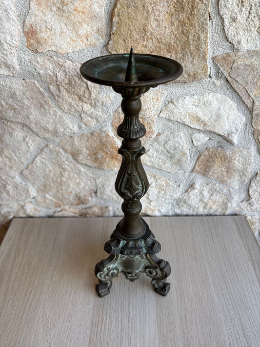 Candelabro vintage in bronzo