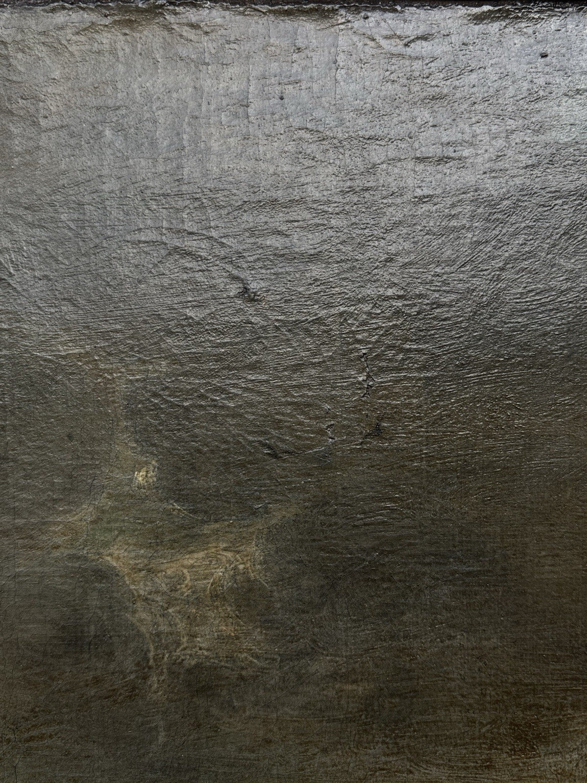 Quadro antico -Scogliera Con Mareggiata- dipinto a olio su tela