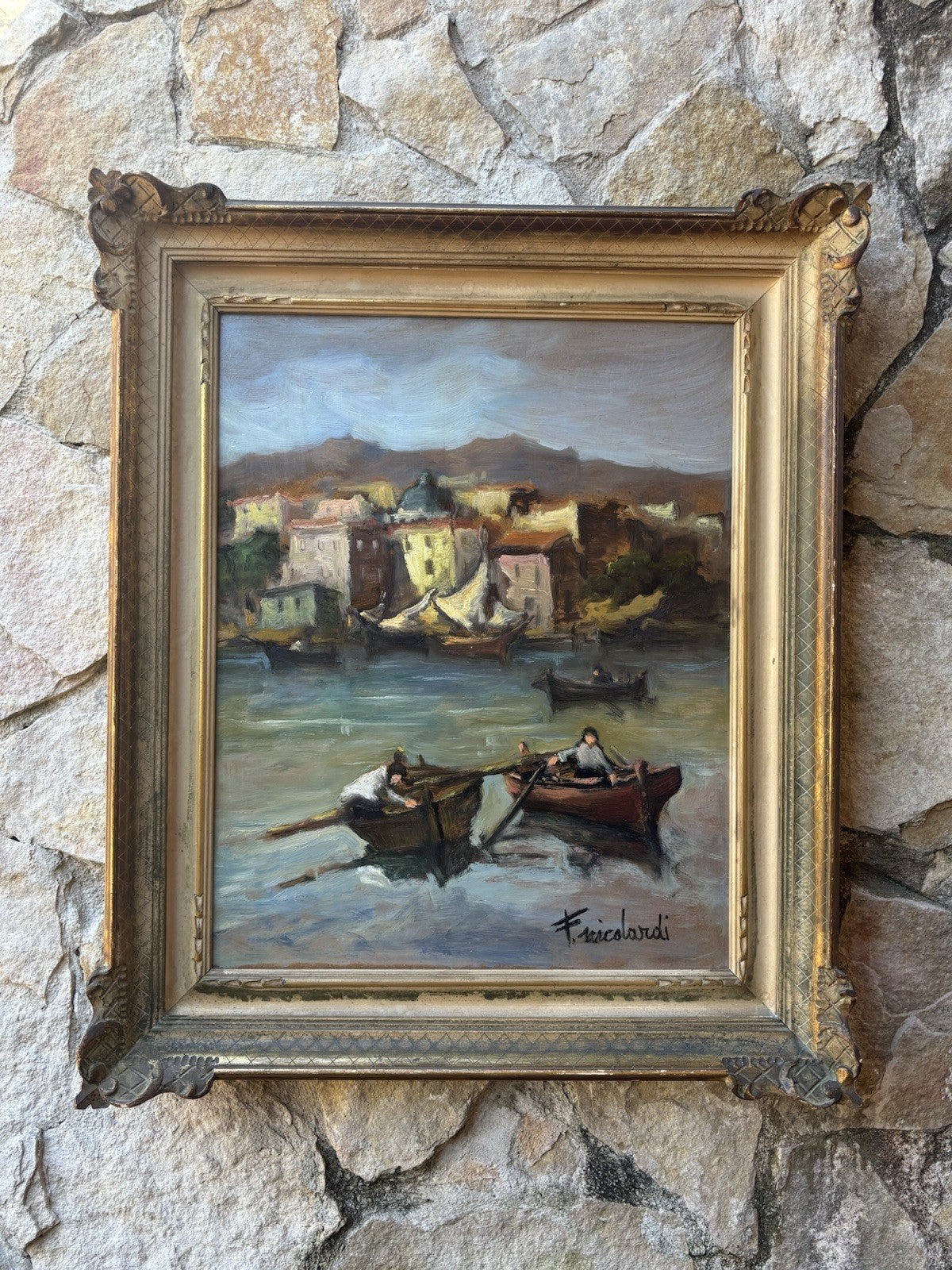 Quadro -Bacoli- Francesco Nicolardi- dipinto a olio