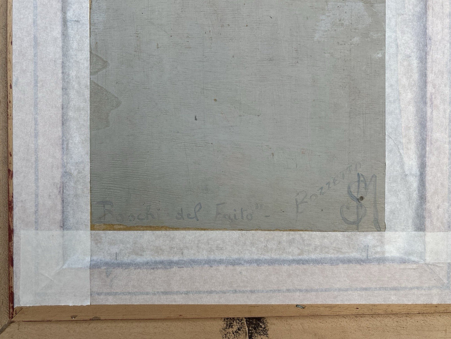 Quadro -Boschi Del Faito- Salvatore Maresca- dipinto a olio