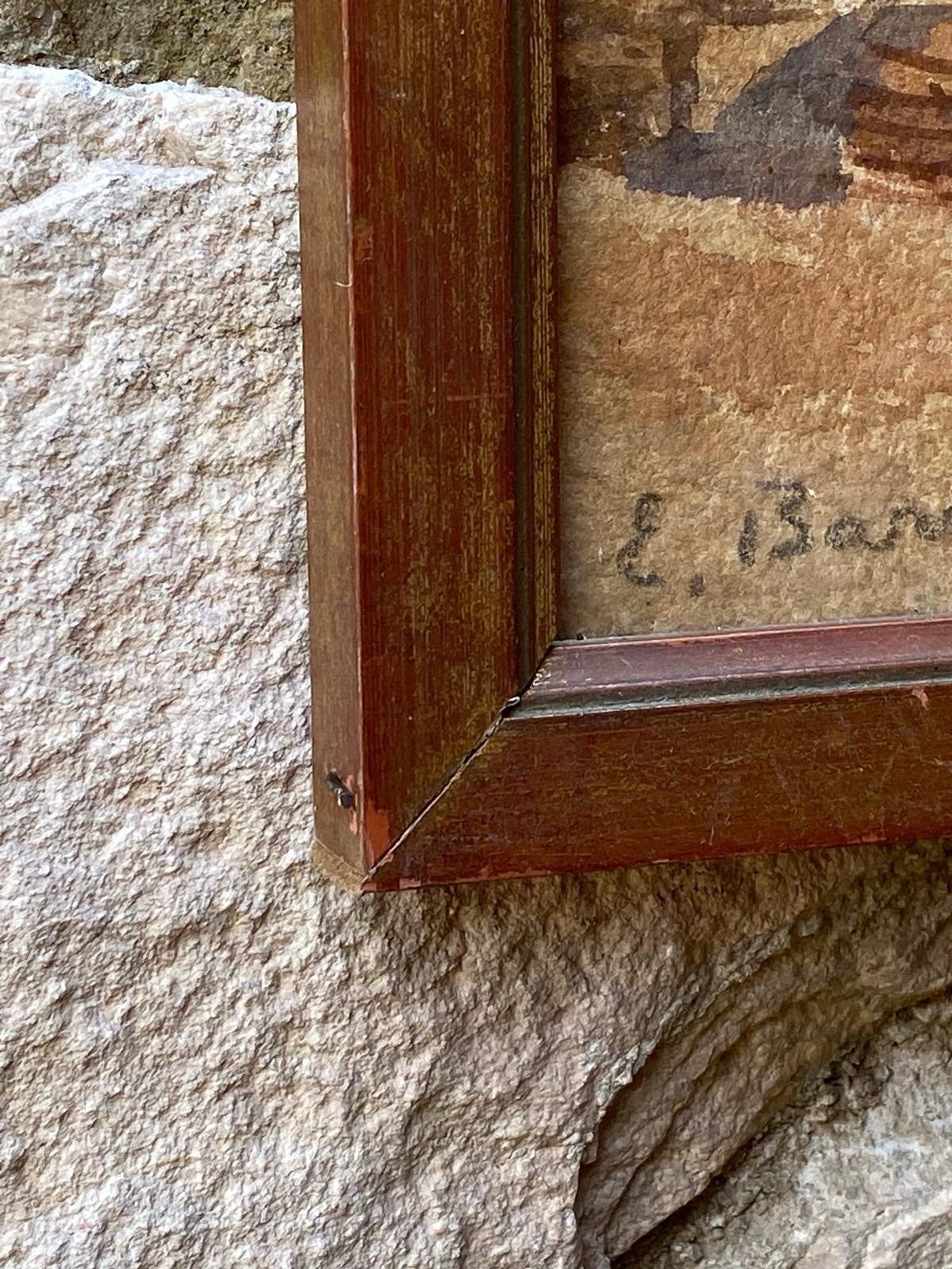 Quadro -Antiche Rovine- acquerello su cartoncino