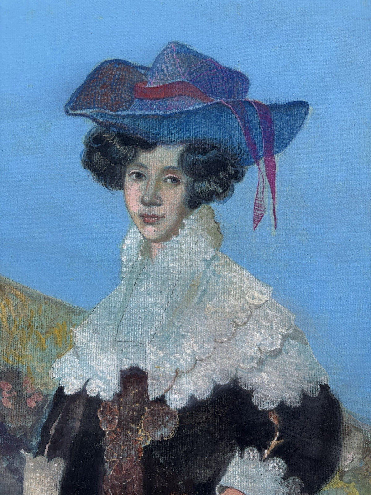 Quadro -Figura Di Donna- Mario Gianquitto- tecnica mista su tela