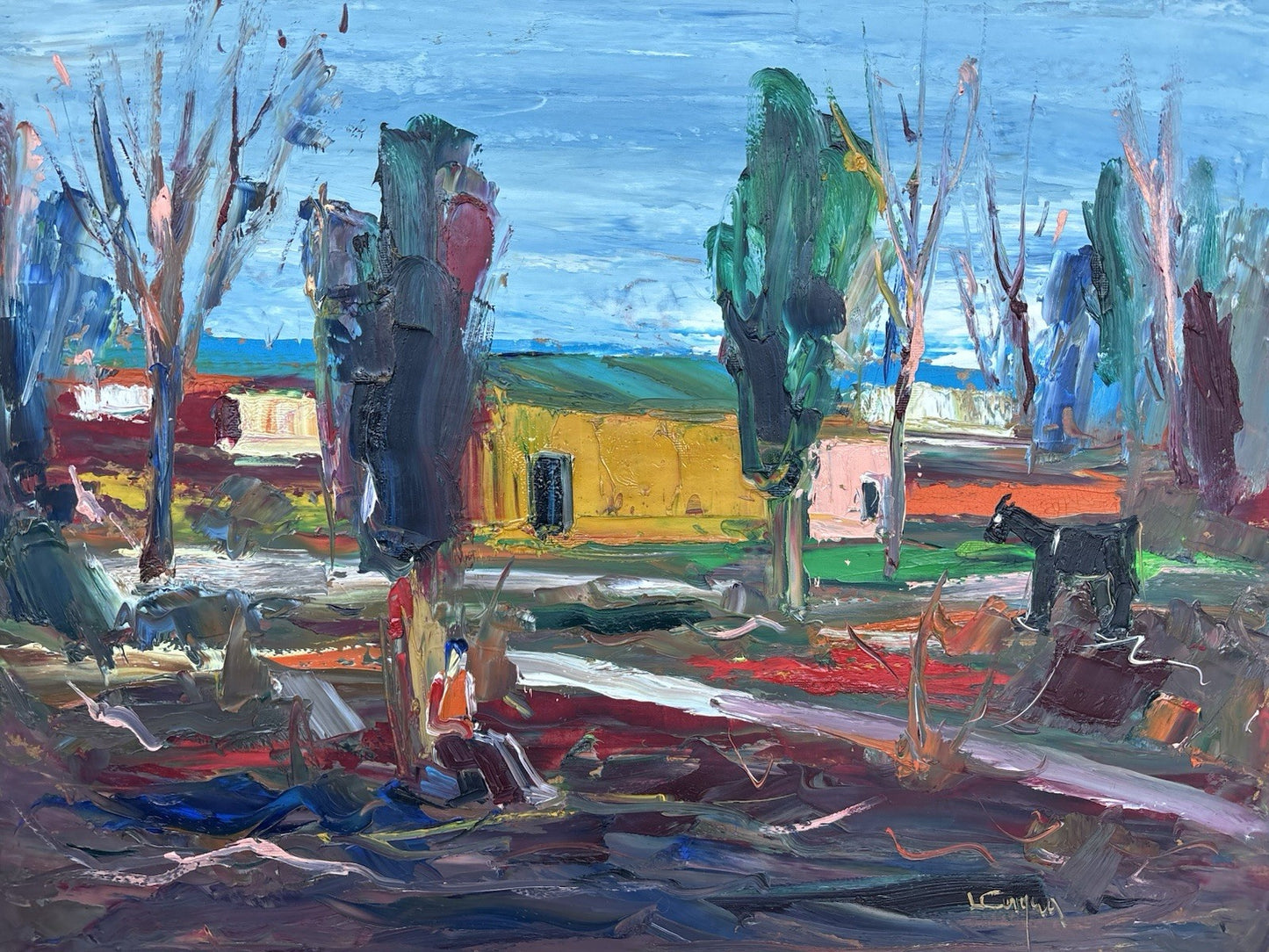 Quadro -Paesaggio- Luigi Cerqua- dipinto a olio