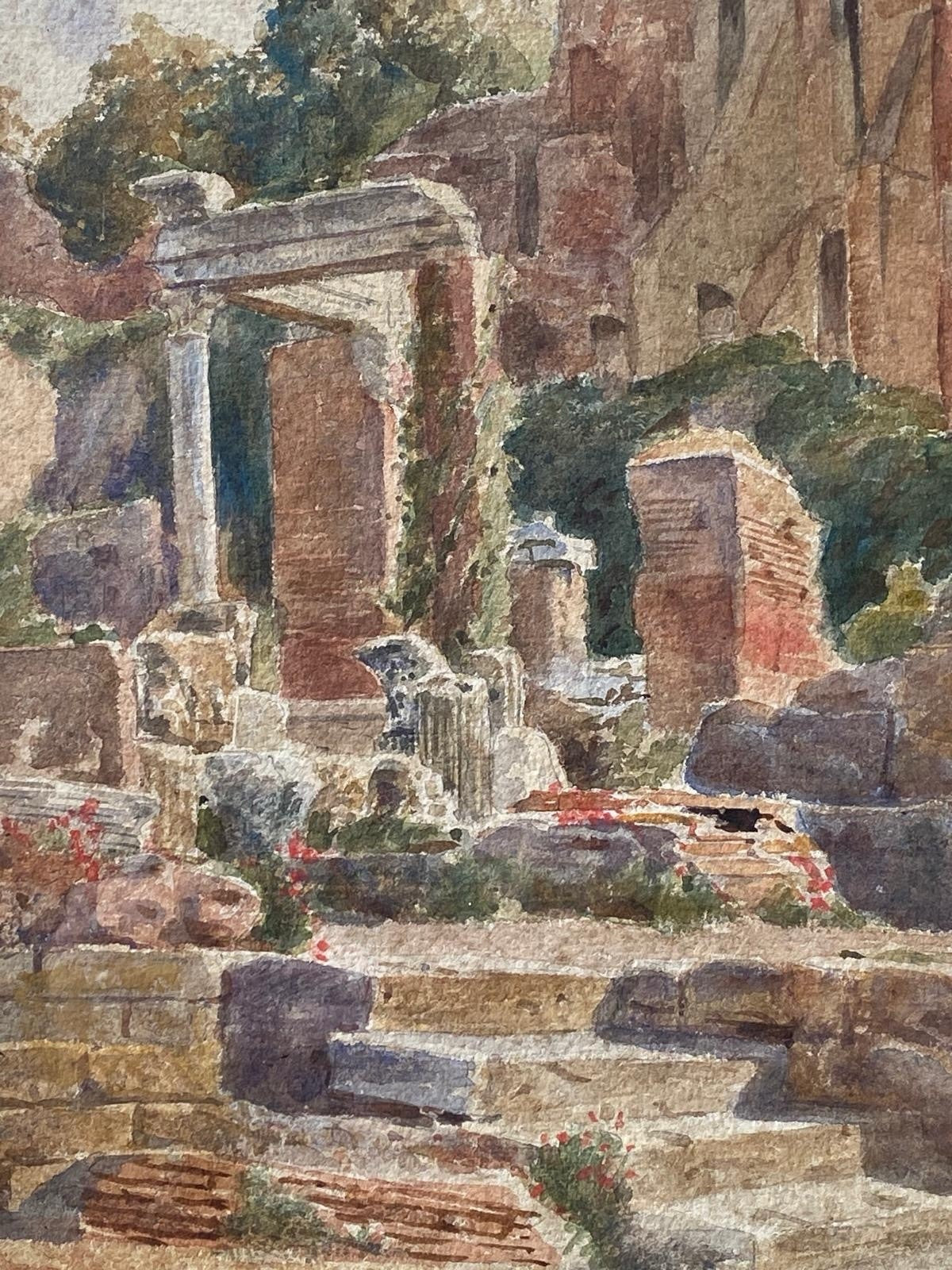 Quadro -Antiche Rovine- acquerello su cartoncino