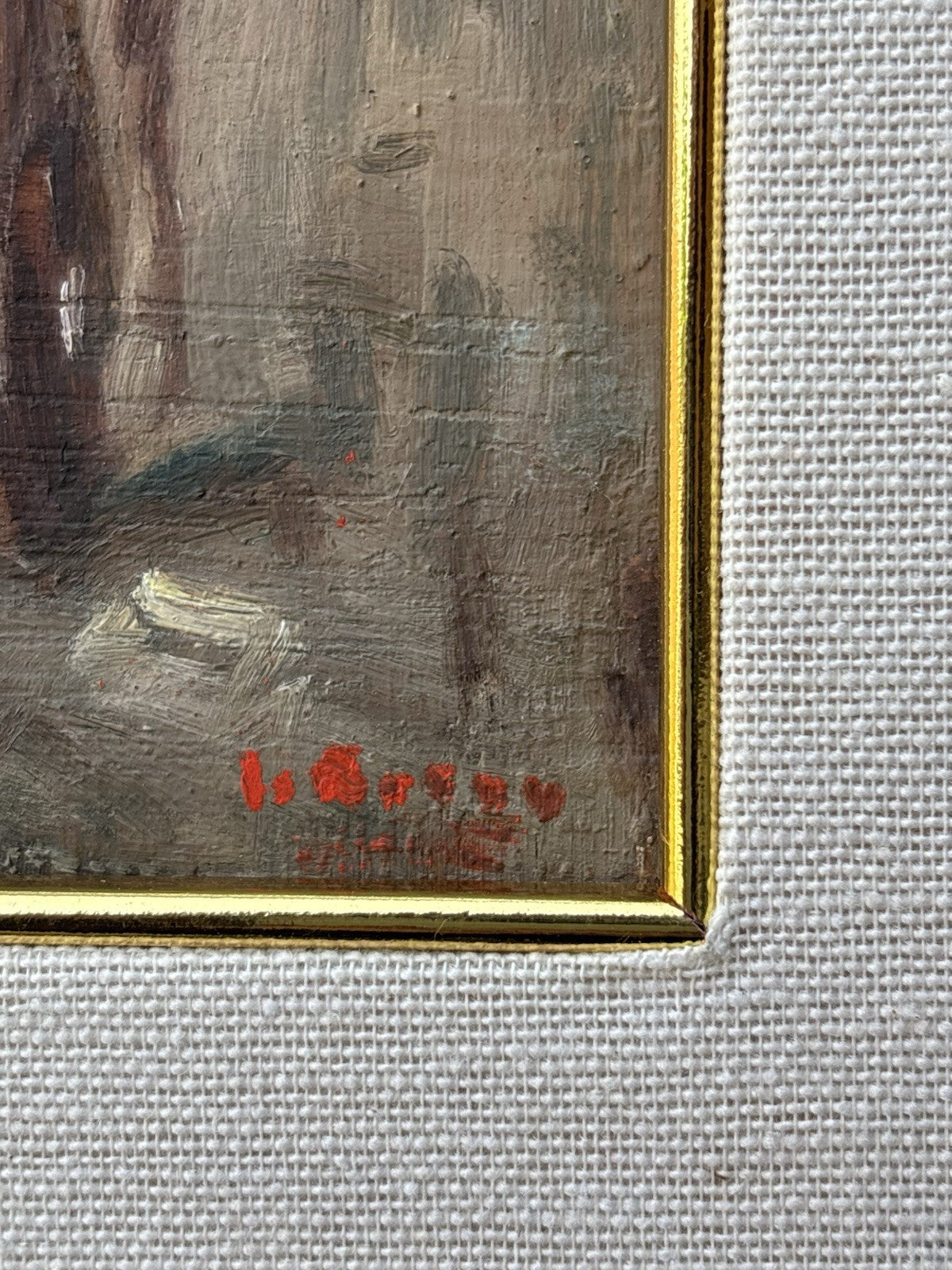 Quadro -La Carrozzella- dipinto a olio