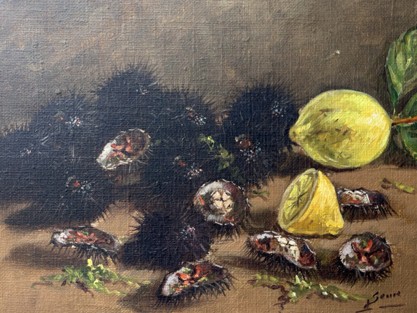 Quadro -Ricci Di Mare- Luigi Seme- dipinto a olio su tela