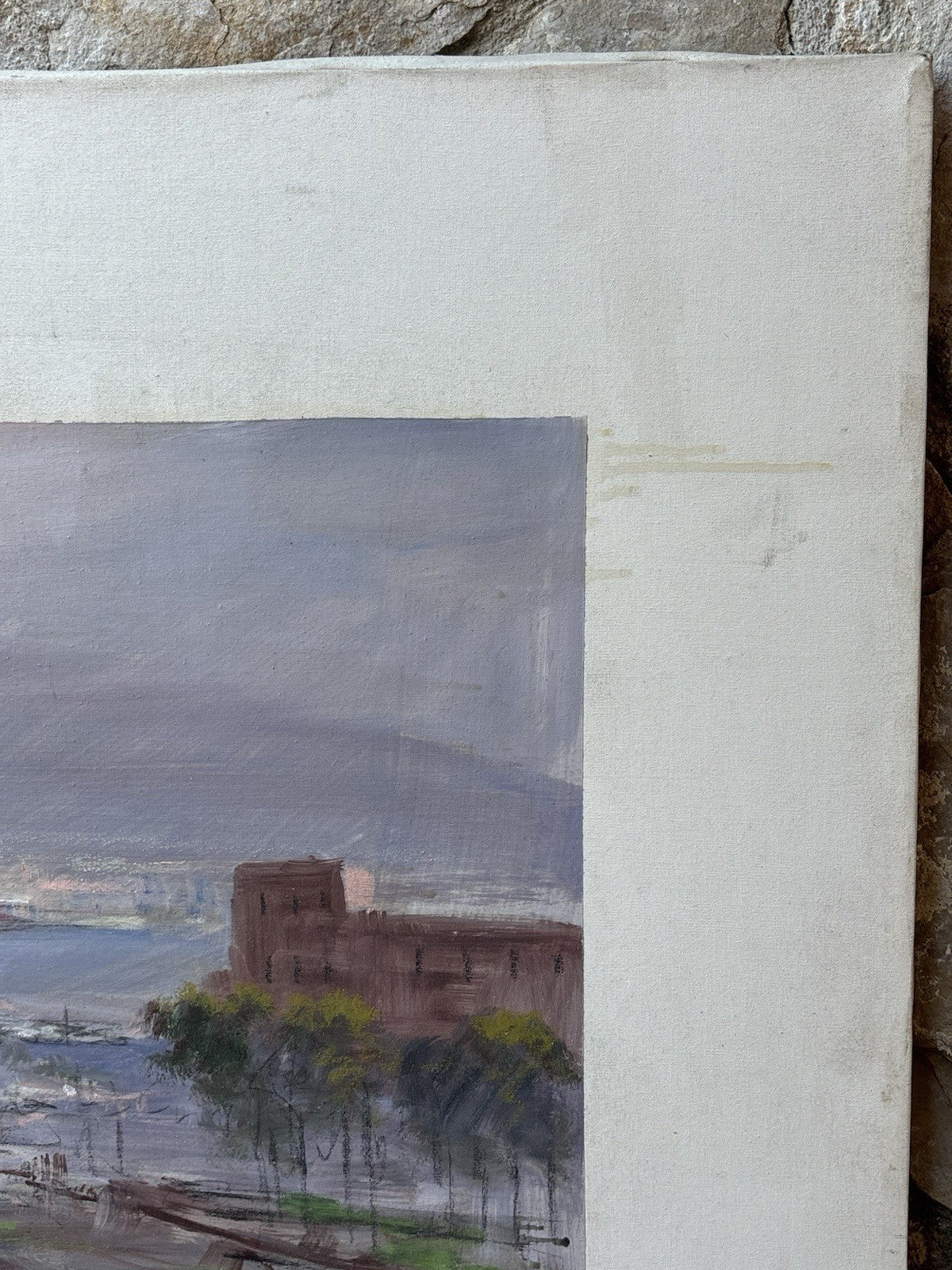 Quadro -Napoli Panorama- Vincenzo Laricchia- dipinto a olio su tela