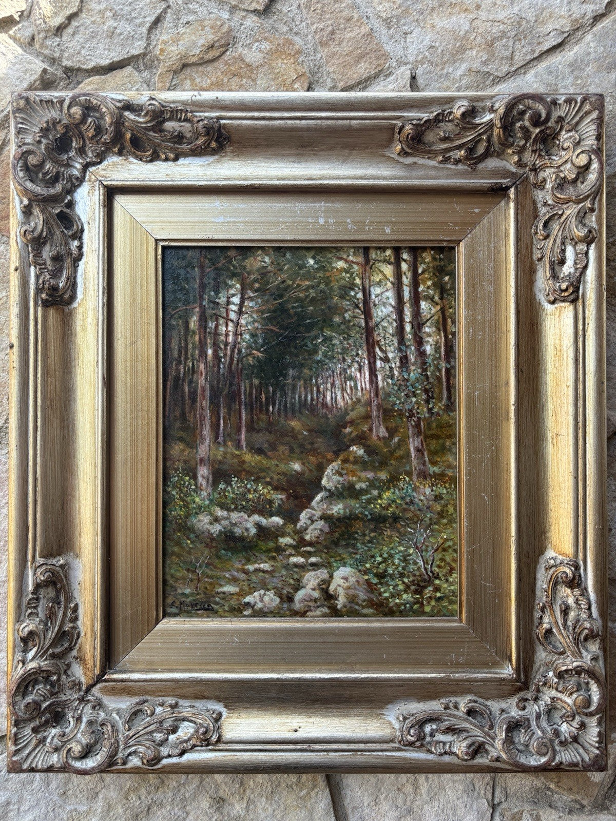 Quadro -Boschi Del Faito- Salvatore Maresca- dipinto a olio