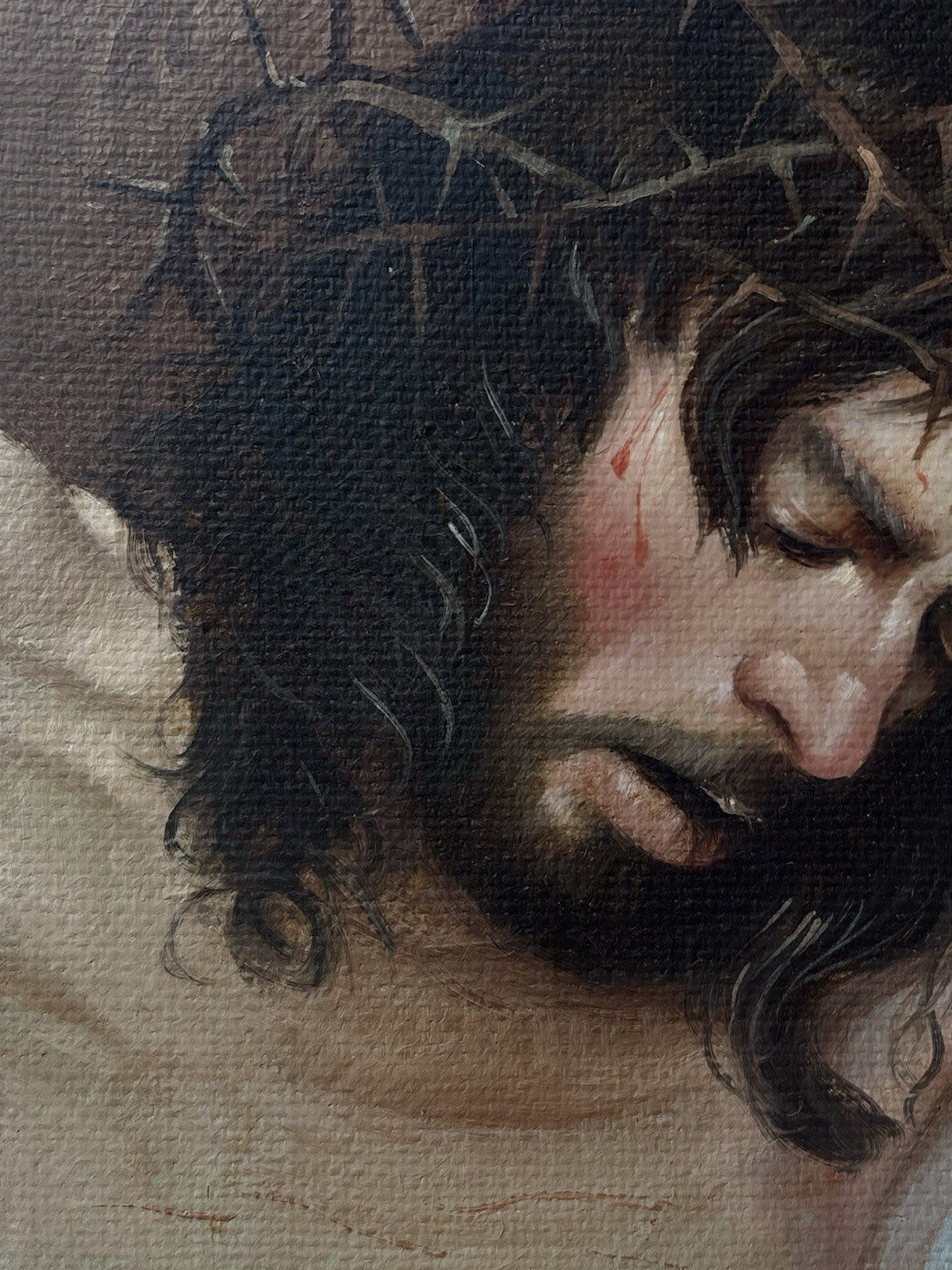 Quadro -Ecce Homo- Luigi Seme- dipinto a olio su tela