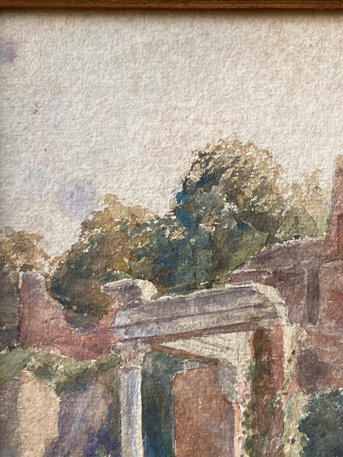 Quadro -Antiche Rovine- acquerello su cartoncino