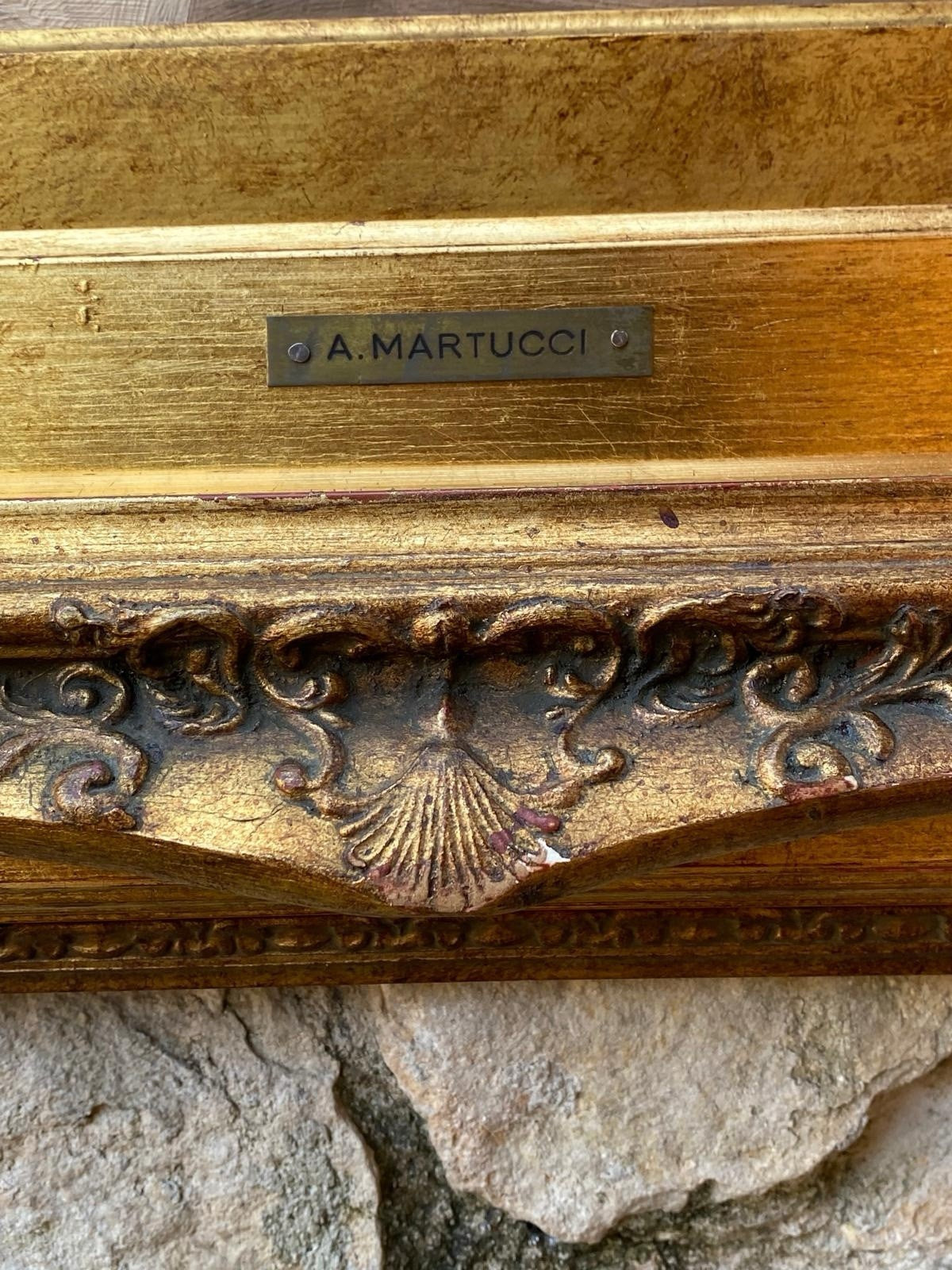 Quadro -Interno Di Cantina- Antonio Martucci- dipinto a olio