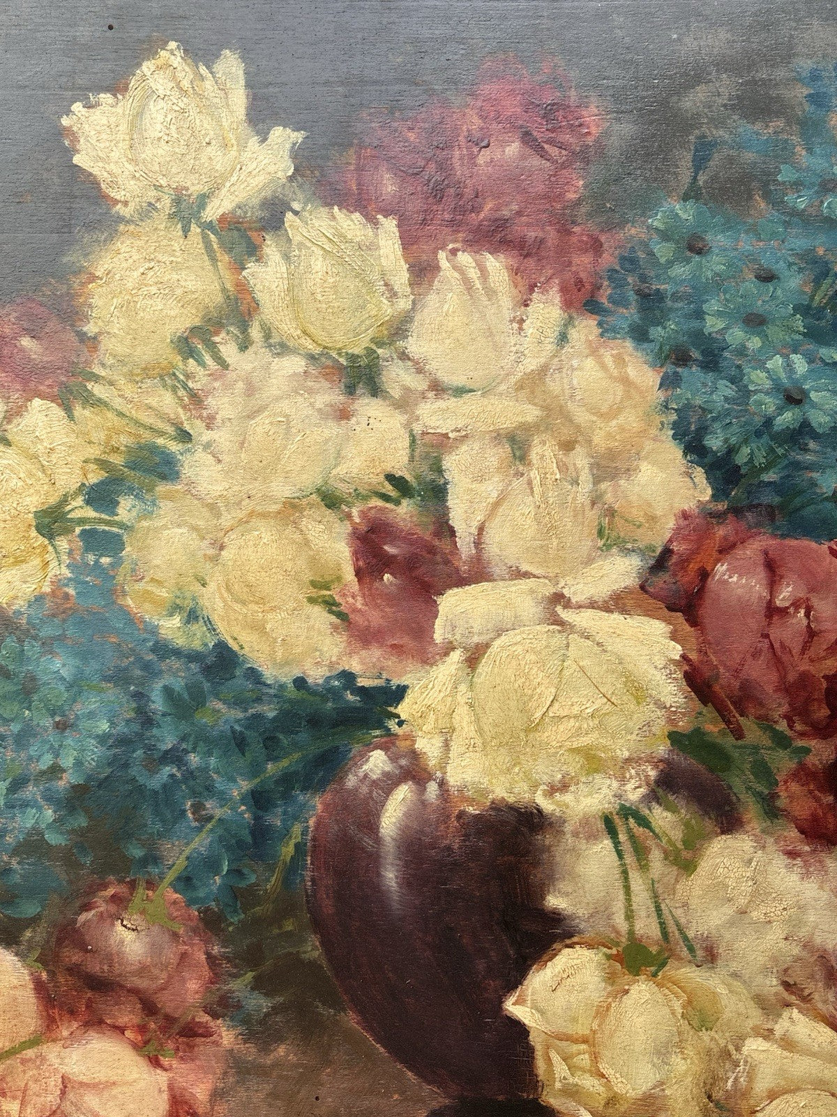 Quadro antico -Vaso Con Fiori- Giuseppe Alberto Cocco- dipinto a olio