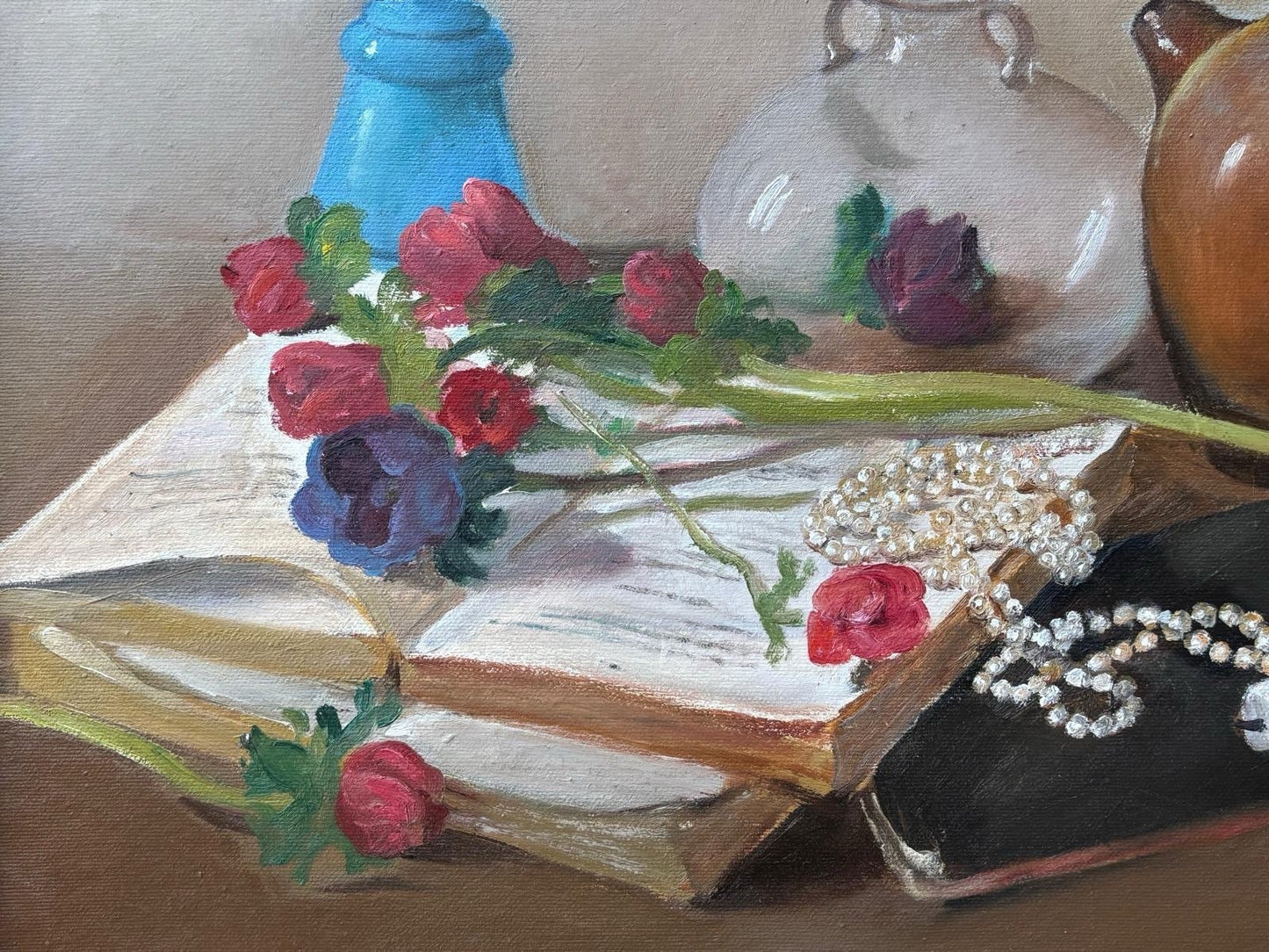 Quadro -Natura Morta- Raffaele Pucci- dipinto a olio su tela