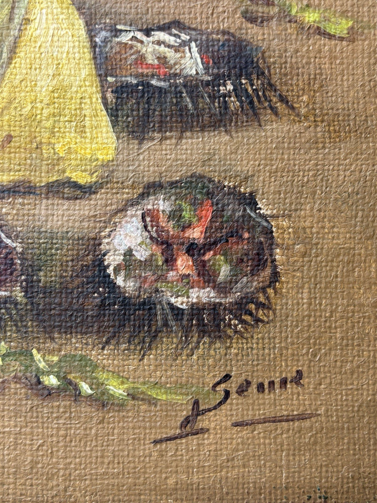 Quadro -Ricci Di Mare- Luigi Seme- dipinto a olio su tela