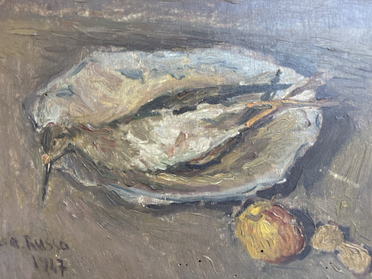 Quadro antico -Natura Morta- dipinto a olio su tavola