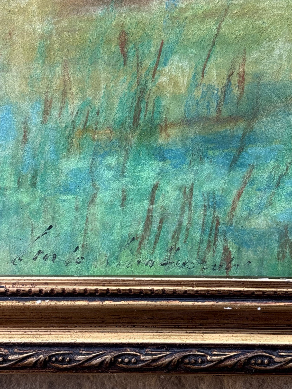 Quadro -Bovino- realizzato a pastello su carta